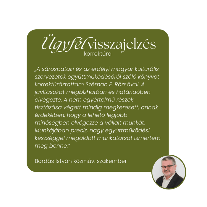 István visszajelzés