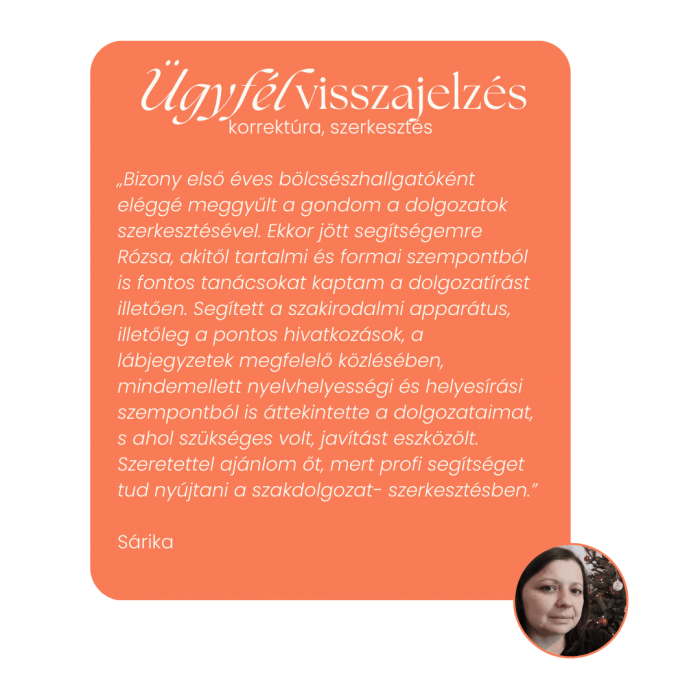 Sárika visszajelzés